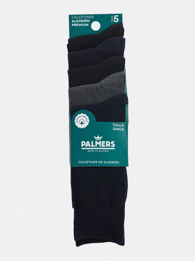PACK X5 CALCETINES HOMBRE PALMERS ALGODÓN PIQUÉ - 4