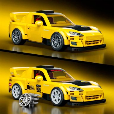 MATTEL BRICK SHOP HOT WHEELS CONSTRUCCIÓN SPEED HONDA 10+ - 3