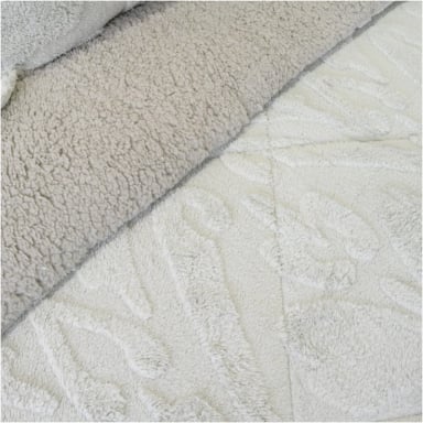 CUBRECAMA DORAL JACQUARD SHERP 1.5P BEIGE - 3
