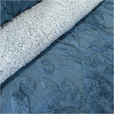 CUBRECAMA DORAL JACQUARD SHERP 2.5 P AZUL - 3
