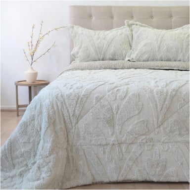 CUBRECAMA DORAL JACQUARD SHERP 3 P BEIGE - 1