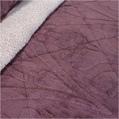 CUBRECAMA DORAL JACQUARD SHERP 3 P MORADO - 3