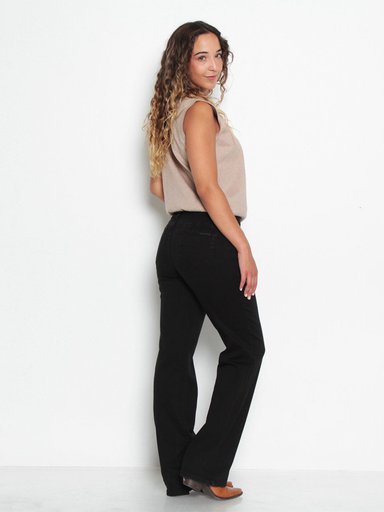 JEANS MUJER WADOS ALGODÓN RECTO TIRO ALTO PUSH UP - 3