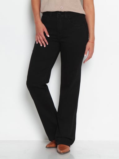 JEANS MUJER WADOS ALGODÓN RECTO TIRO ALTO PUSH UP - 2