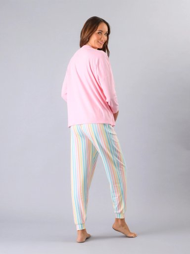 PIJAMA FLORES CON POLERA AJUSTABLE - 2