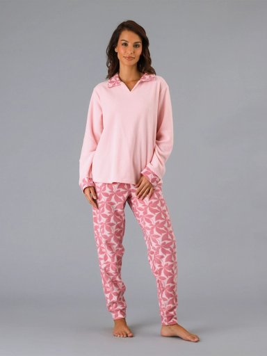 PIJAMA FLORES LARGO - 1