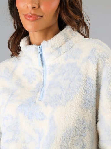 PIJAMA FLORES MICROPOLAR CON CIERRE - 3