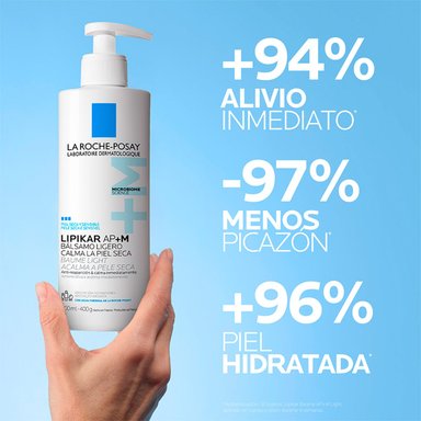 BÁLSAMO HIDRATANTE LA-ROCHE POSAY LIPIKAR BAUME LIGHT AP+ M 400ML - 3