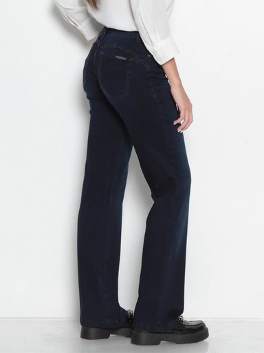 JEANS MUJER WADOS ALGODÓN RECTO TIRO MEDIO - 4