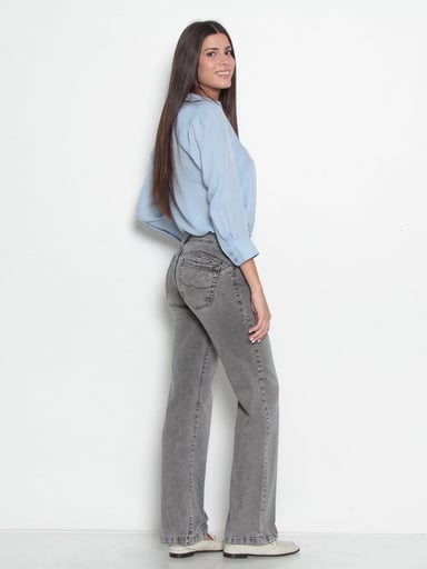 JEANS MUJER WADOS ALGODÓN RECTO TIRO MEDIO - 2