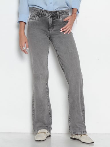 JEANS MUJER WADOS ALGODÓN RECTO TIRO MEDIO - 3