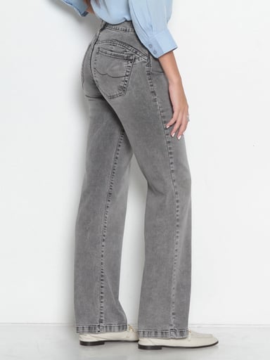 JEANS MUJER WADOS ALGODÓN RECTO TIRO MEDIO - 4