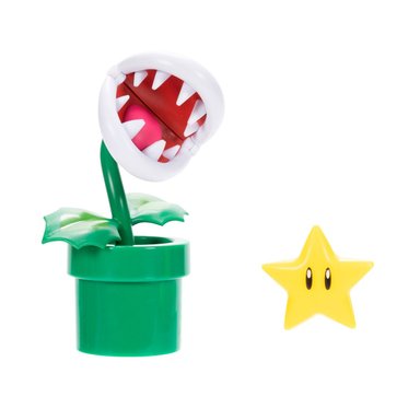 FIGURA DE ACCIÓN SUPER MARIO PLANTA PIRAÑA 10 CM - 1
