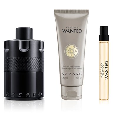 SET PERFUME HOMBRE AZZARO THE MOST WANTED EAU DE PARFUM INTENSE 100ML+PEN SPRAY 10ML+SHOWER GEL 75ML - 1