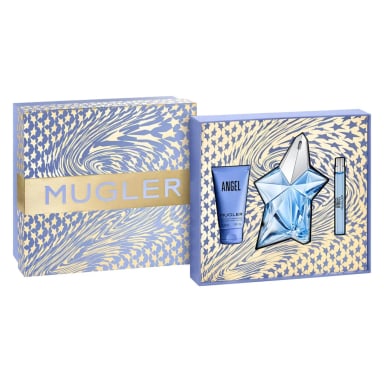 SET PERFUME THIERRY MUGLER ANGEL MUJER EDP 100 ML + PEN SPRAY 10 ML + BODY LOTION 50 ML  - 3