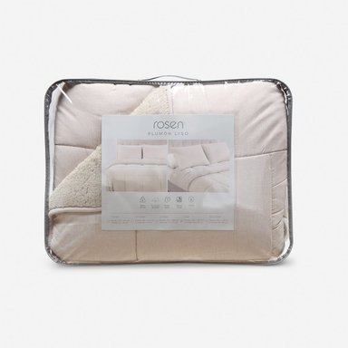 PLUMÓN ROSEN SHERPA LISO 2 PLAZAS ARENA MELANGE - 5
