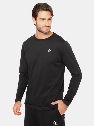 POLERA MANGA LARGA HOMBRE CONVERSE BASIC - 1