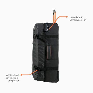 MALETA ZOLA OUTDOORS 60 L 15 KG NEGRO - 4