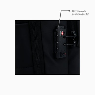 MOCHILA DE VIAJE ZOLA OUTDOORS CANDADO TSA NEGRO - 4