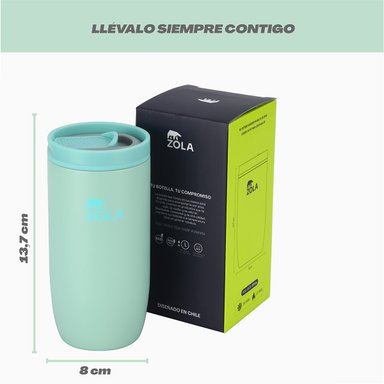 COFFE MUG 425 ML VERDE MENTA ZOLA - 2