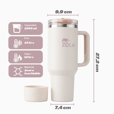 VASO QUENCHER 1.2 LITROS ROSADO PASTEL ZOLA - 3