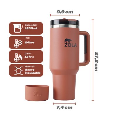 VASO QUENCHER 1.2 LITROS BURDEOS ZOLA - 3