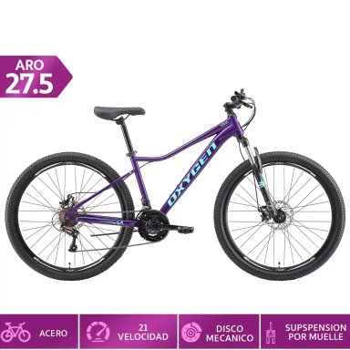 BICICLETA MOUNTAIN BIKE OXYGEN MIST 21V ARO 27.5 - 1