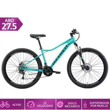 BICICLETA MOUNTAIN BIKE OXYGEN MIST 21V ARO 27.5 - 1