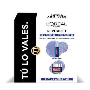 PACK RETINOL ANTIEDAD L'OREAL SÉRUM NOCHE + CREMA DÍA SPF17 - 1