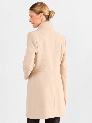 ABRIGO MUJER MA GRIFFE CUELLO ALTO BOLSILLOS - 3