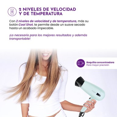 SECADOR DE PELO SIEGEN LET`S GO TRAVEL SG-3012C67 1700W - 6
