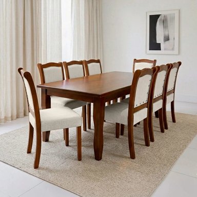 JUEGO DE COMEDOR LIVING FACTORY DUBAI 8 SILLAS - 1