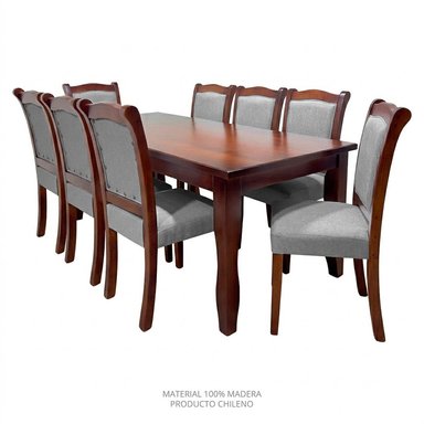 JUEGO DE COMEDOR LIVING FACTORY DUBAI 8 SILLAS - 2