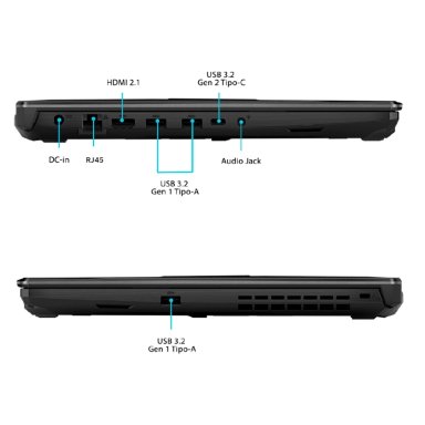 NOTEBOOK ASUS TUF GAMING A15 FA506NCQ-HN020W AMD RYZEN 7 8GB RAM 512GB SSD NVIDIA RTX 3050 15.6” - 6