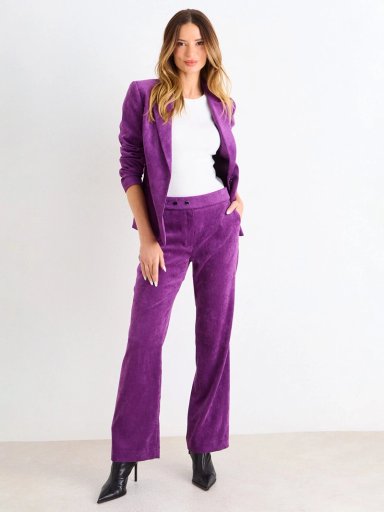 BLAZER MUJER ASH LISO SOLAPA ABOTONADO - 4