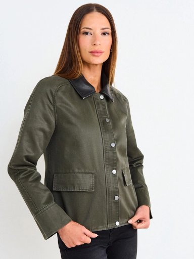CHAQUETA MUJER ASH ALGODÓN LISA TIPO BARBOUR - 2