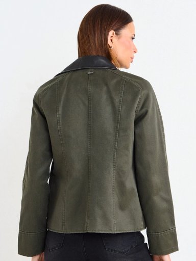 CHAQUETA MUJER ASH ALGODÓN LISA TIPO BARBOUR - 3