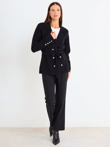 CARDIGAN MUJER ASH BOTONES LAZO - 1