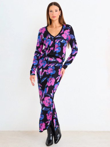POLERA MUJER ASH TEJIDA JACQUARD BOTONES - 1