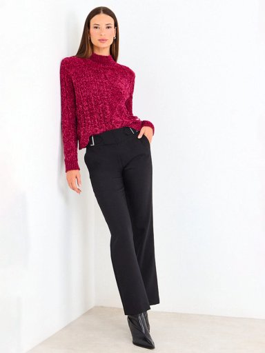 SWEATER MUJER ASH CHENILLE TRENZADO - 1