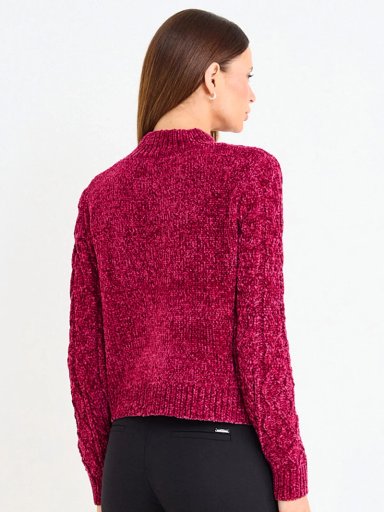SWEATER MUJER ASH CHENILLE TRENZADO - 3