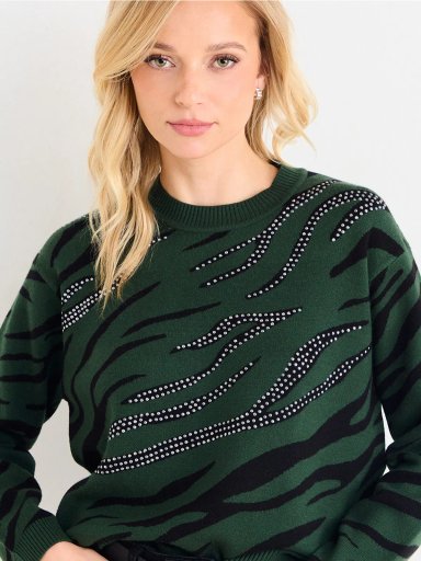 SWEATER MUJER ASH LISO LARGO - 5