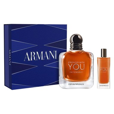 SET PERFUME GIORGIO ARMANI STRONGER WITH YOU INTENSELY HOMBRE EDP 100 ML + 15 ML - 2