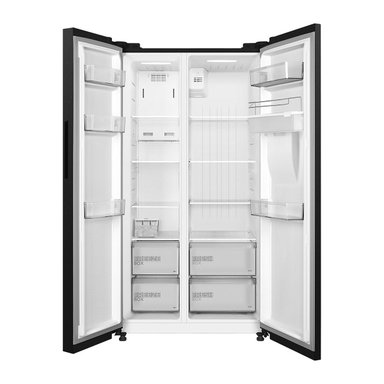 REFRIGERADOR SIDE BY SIDE MIDEA MDRS710FGEDXW 553L NO FROST GRAFITO - 4