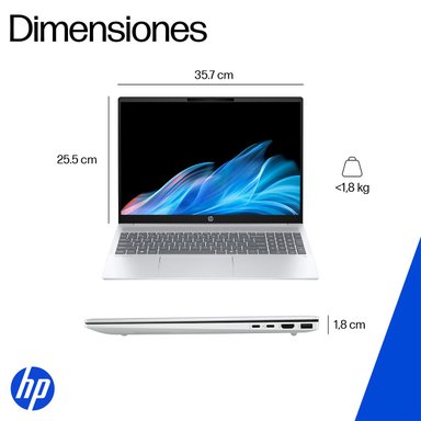 NOTEBOOK HP OMNIBOOK 5 AI 16-AG1051LA AMD RYZEN AI 5 16GB RAM 512GB SSD 16" - 13