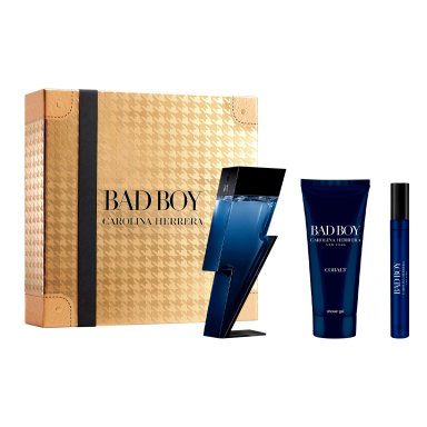 ESTUCHE PERFUME HOMBRE CAROLINA HERRERA BAD BOY COBALT EDP ELÉCTRIQUE 100ML+EDP ÉLECTRIQUE 10ML+GEL DE BAÑO 100ML - 1