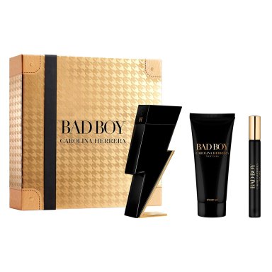 ESTUCHE PERFUME HOMBRE CAROLINA HERRERA BADO BOY EDT 100ML+EDT 10ML+GEL DE BAÑO 100ML - 1