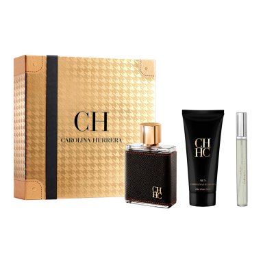 ESTUCHE PERFUME HOMBRE CAROLINA HERRERA CH MEN EDT 100ML+EDT 10ML+AFTER SHAVE 100ML - 1