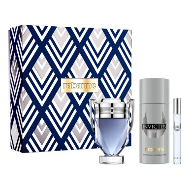 ESTUCHE PERFUME HOMBRE PACO RABANNE INVICTUS EDT 100ML+DESODORANTE 150ML+EDT 10ML - 1