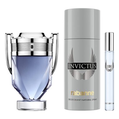 ESTUCHE PERFUME HOMBRE PACO RABANNE INVICTUS EDT 100ML+DESODORANTE 150ML+EDT 10ML - 2